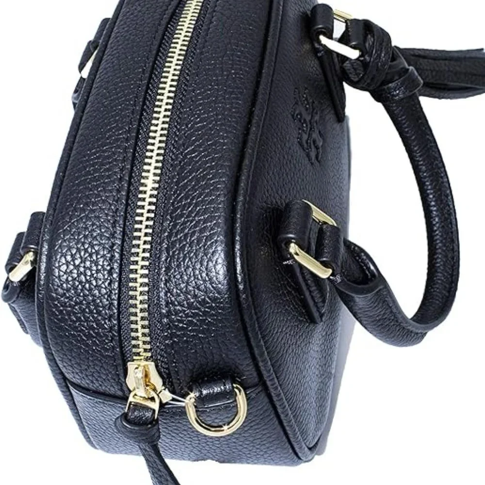 NEW! Tory Burch 74066 Black Thea Mini Gold Hardware Women's Satchel‎